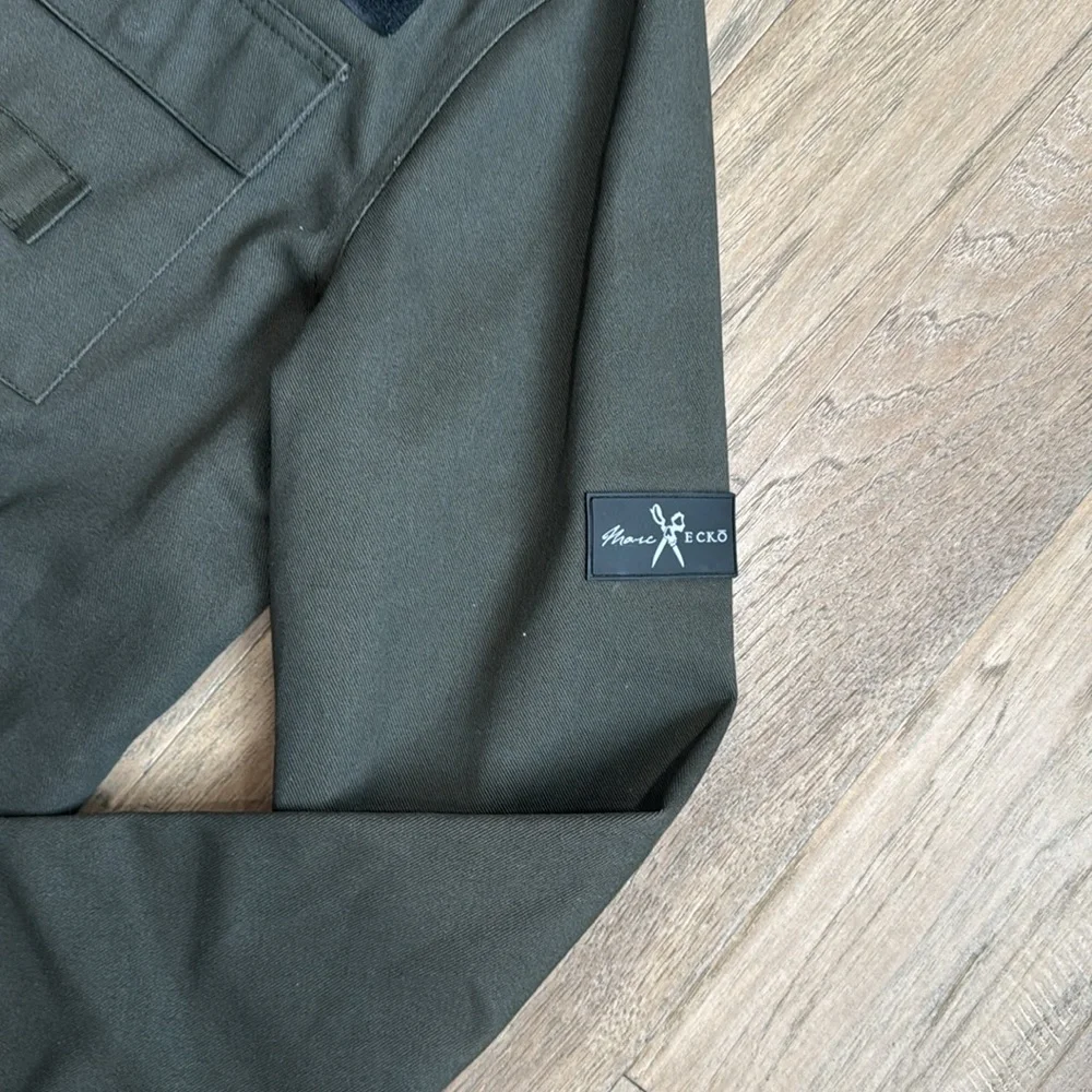 EUC Men's Olive Green Marc Ecko Military Jacket Size Medium - Picture 2 of 10